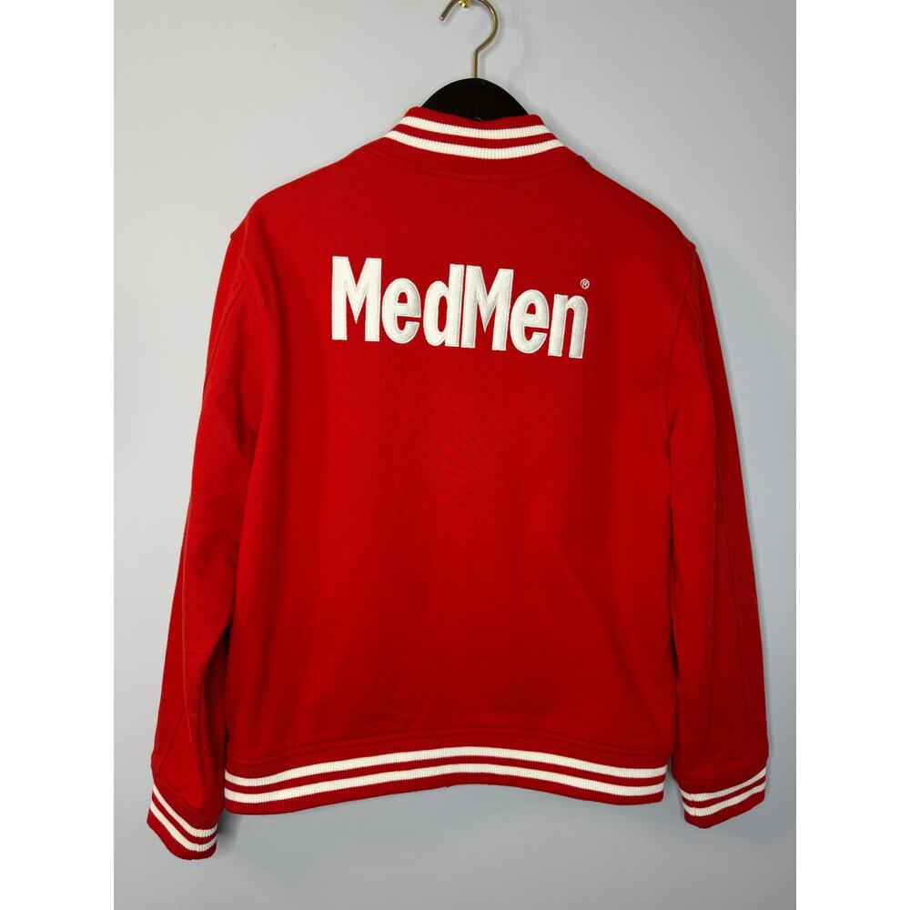 Medmen Red Versatile Bomber Jacket Unisex Sz XL - Picture 10 of 10